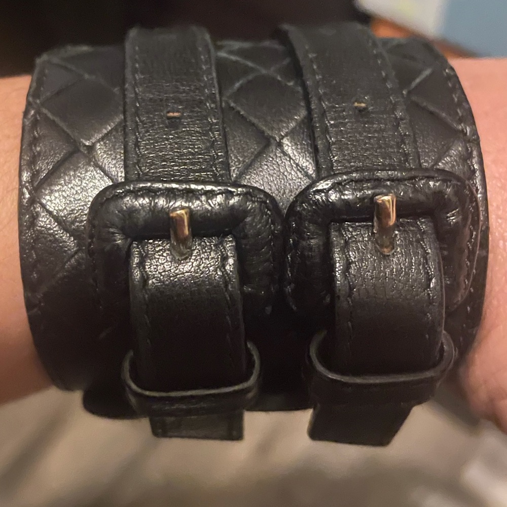 Bottega Veneta woven leather cuff
